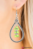 Paparazzi "Right As Rain - Green" earring Paparazzi Jewelry