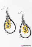 Paparazzi "Right As Rain" Yellow Earrings Paparazzi Jewelry