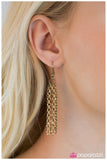 Paparazzi "Right On Key" Brass Necklace & Earring Set Paparazzi Jewelry