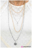 Paparazzi "Right On Key" Silver Necklace & Earring Set Paparazzi Jewelry
