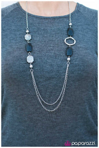 Paparazzi "Right On Time" Black Necklace & Earring Set Paparazzi Jewelry