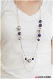 Paparazzi "Right On Time" Purple Necklace & Earring Set Paparazzi Jewelry