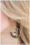 Paparazzi "Ring Me Up" Brass Earrings Paparazzi Jewelry