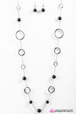 Paparazzi "Ring My Bell - Black" necklace Paparazzi Jewelry