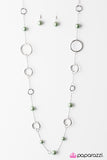 Paparazzi "Ring My Bell - Green" necklace Paparazzi Jewelry