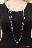 Paparazzi "Ring My Bell - Green" necklace Paparazzi Jewelry