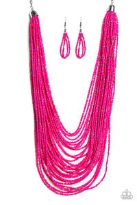 Paparazzi "Rio Rainforest" Pink Necklace & Earring Set Paparazzi Jewelry