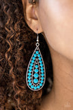 Paparazzi "Rio Rumba" Blue Earrings Paparazzi Jewelry