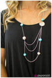 Paparazzi "Ripple Of Excitement" Blue Necklace & Earring Set Paparazzi Jewelry