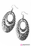 Paparazzi "Rippling Reflections" Black Earrings Paparazzi Jewelry