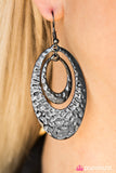 Paparazzi "Rippling Reflections" Black Earrings Paparazzi Jewelry