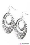 Paparazzi "Rippling Reflections" Silver Earrings Paparazzi Jewelry