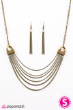 Paparazzi "Rise Of Rome - Brass" necklace Paparazzi Jewelry