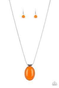 Paparazzi "Rising Stardom" Orange Necklace & Earring Set Paparazzi Jewelry