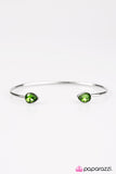 Paparazzi "Risk of Rain" Green Bracelet Paparazzi Jewelry