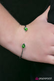 Paparazzi "Risk of Rain" Green Bracelet Paparazzi Jewelry