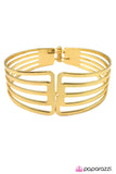 Paparazzi "Risk Taker - Gold" bracelet Paparazzi Jewelry