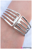 Paparazzi "Risk Taker - Silver" bracelet Paparazzi Jewelry