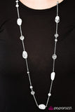 Paparazzi "River Cruise" White Necklace & Earring Set Paparazzi Jewelry