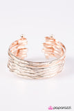 Paparazzi "River Dance - Rose Gold" bracelet Paparazzi Jewelry