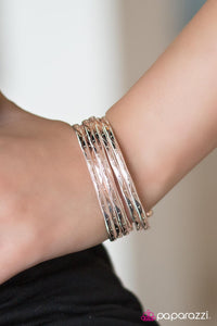 Paparazzi "River Dance - Rose Gold" bracelet Paparazzi Jewelry