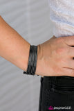 Paparazzi "River Rapids - Black" bracelet Paparazzi Jewelry