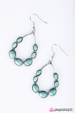 Paparazzi "River Rock Radiance" Blue Earrings Paparazzi Jewelry