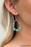 Paparazzi "River Rock Radiance" Blue Earrings Paparazzi Jewelry