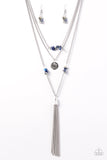 Paparazzi "River Rock Rio" Blue Necklace & Earring Set Paparazzi Jewelry