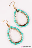 Paparazzi "River Walk - Blue" earring Paparazzi Jewelry