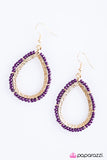 Paparazzi "River Walk - Purple" earring Paparazzi Jewelry