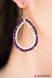 Paparazzi "River Walk - Purple" earring Paparazzi Jewelry