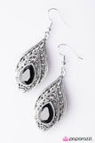 Paparazzi "Roaring Twenties" Black Earrings Paparazzi Jewelry