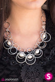 Paparazzi "Rock Around the Clock" White Necklace & Earring Set Paparazzi Jewelry