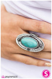 Paparazzi "Rock Bottom - Blue" ring Paparazzi Jewelry