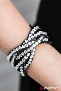 Paparazzi "Rocket Power" Black Wrap Bracelet Paparazzi Jewelry