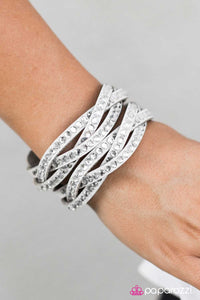 Paparazzi "Rocket Power - White" bracelet Paparazzi Jewelry