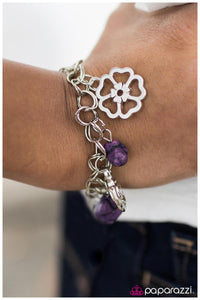 Paparazzi "Rock Garden - Purple" bracelet Paparazzi Jewelry