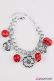 Paparazzi "Rock Garden - Red" bracelet Paparazzi Jewelry