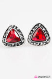 Paparazzi "Rocking The Best" Red Post Earrings Paparazzi Jewelry