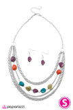 Paparazzi "Rock, Paper, Scissors - Multi" necklace Paparazzi Jewelry