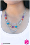 Paparazzi "Rock, Paper, Scissors - Multi" necklace Paparazzi Jewelry