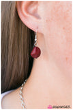 Paparazzi "Rock, Paper, Scissors - Red" necklace Paparazzi Jewelry