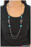 Paparazzi "Rock Springs" Blue Necklace & Earring Set Paparazzi Jewelry