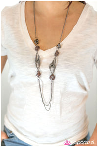 Paparazzi "Rock Springs" Brown Necklace & Earring Set Paparazzi Jewelry