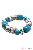 Paparazzi "Rock Steady" Blue Bracelet Paparazzi Jewelry