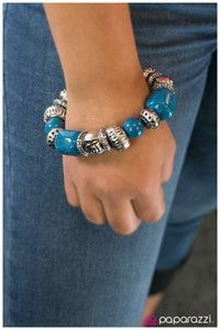 Paparazzi "Rock Steady" Blue Bracelet Paparazzi Jewelry