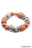 Paparazzi "Rock Steady" Orange Bracelet Paparazzi Jewelry