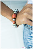Paparazzi "Rock Steady" Orange Bracelet Paparazzi Jewelry