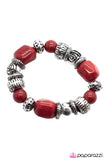 Paparazzi "Rock Steady" Red Bracelet Paparazzi Jewelry